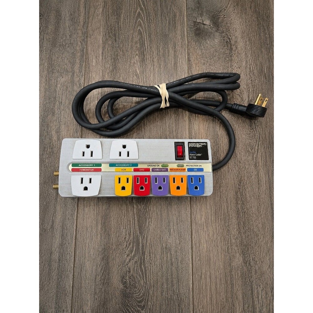 Monster Power HT700 Home Theatre Power Center 8 Outlet Surge Protector Tested
